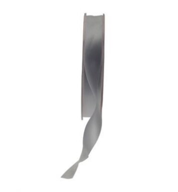 15mm Satin Ribbon Silver