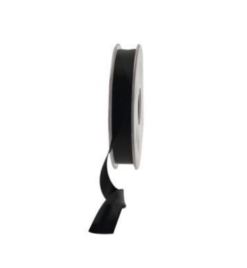 15mm Satin Ribbon Black