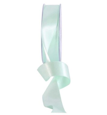 25mm Double Faced Satin Ribbon Mint Green