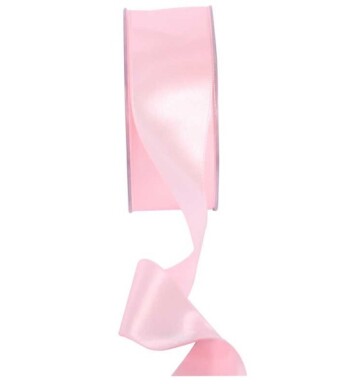 38mm Double Faced Satin Ribbon Light Pink