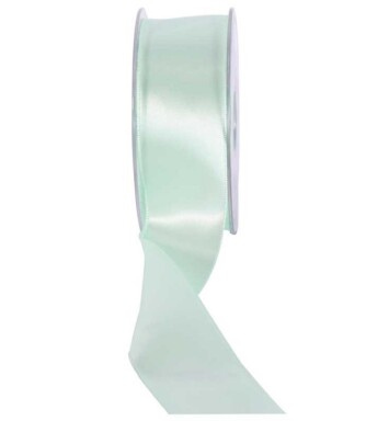 38mm Double Faced Satin Ribbon Mint Green