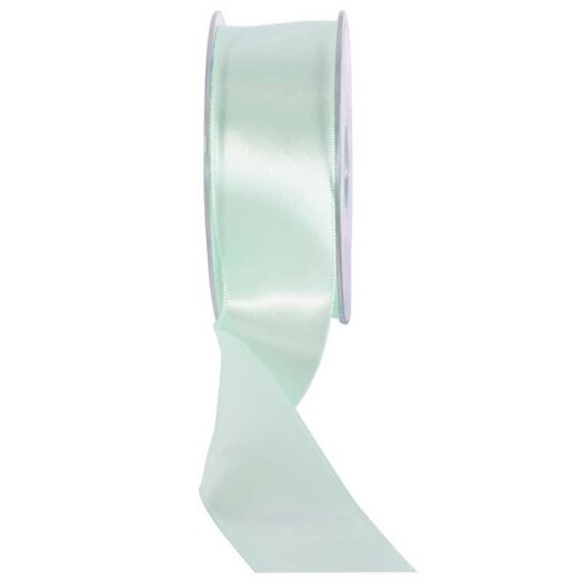 38mm Double Faced Satin Ribbon Mint Green