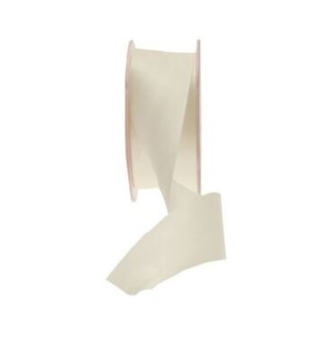 38mm Double Faced Satin Ribbon Bridal Ivory