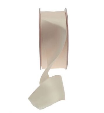 38mm Double Faced Satin Ribbon Cream