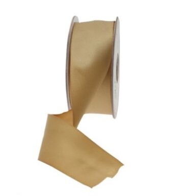 38mm Double Faced Satin Ribbon Gold