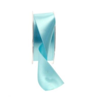 38mm Double Faced Satin Ribbon Light Blue