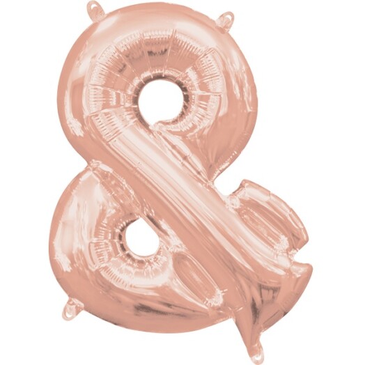 16" Mini Shape Symbol Balloon & - Rose Gold