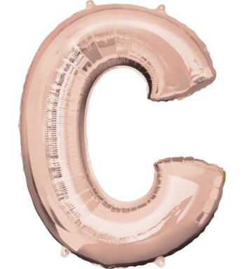 16" Mini Shape Letter Balloon C - Rose Gold