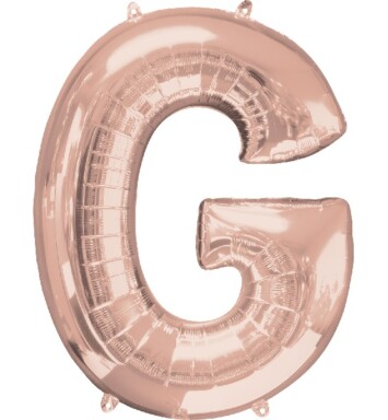 Large Rose Gold Letter G Foil Balloon