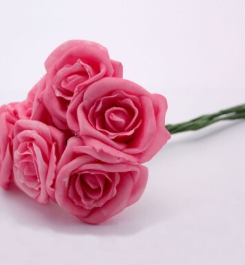 Georgia Foam Rose - Hot Pink