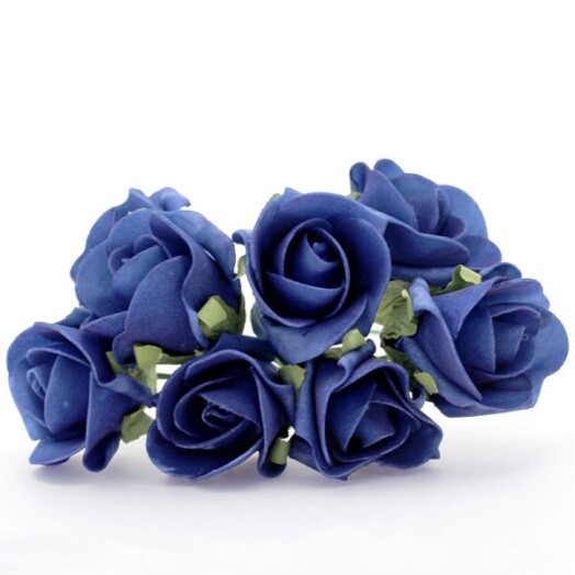 Large Foam Rose Bud - Navy Blue