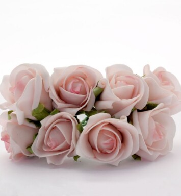 Large Foam Rose Bud - Pale Pink