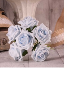 Foam Tea Rose - Baby Blue