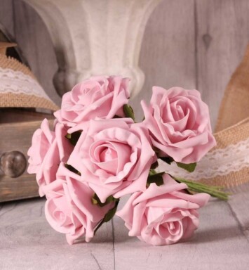 Foam Tea Rose - Baby Pink