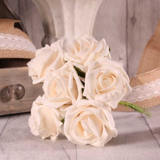 Foam Tea Rose - Ivory