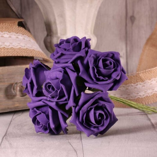 Foam Tea Rose - Purple