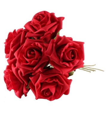 Foam Tea Rose - Blood Red