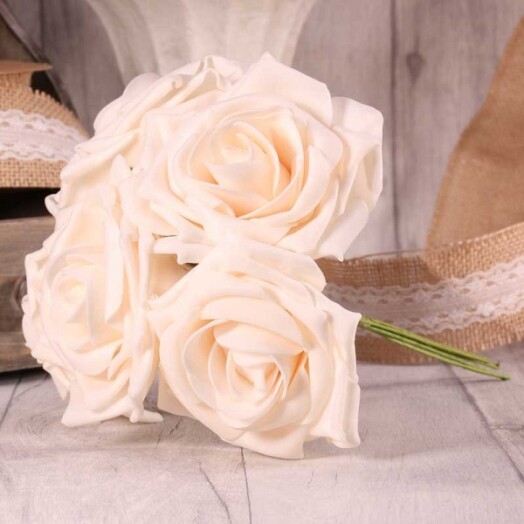 Foam Open Tea Rose - Ivory
