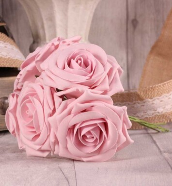 Foam Open Tea Rose - Baby Pink