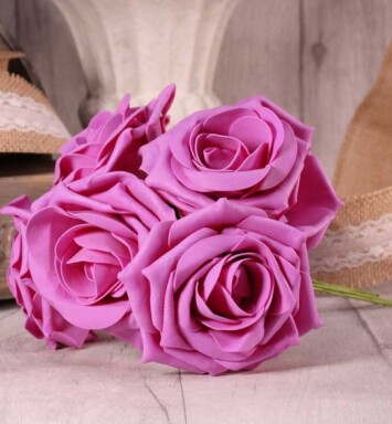 Foam Open Tea Rose - Dusky Pink