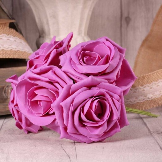 Foam Open Tea Rose - Dusky Pink