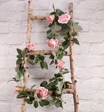175cm Rose Garland Pink