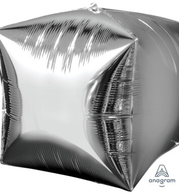 Silver Cubez Balloon