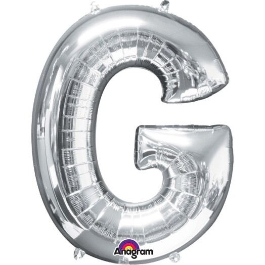 16" Mini Shape Letter Balloon G - Silver
