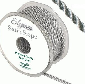 5.5mm Satin Rope - Metallic Silver