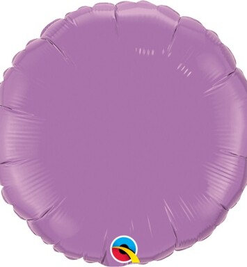 Unpackaged 18" Spring Lilac Round Foil Balloon