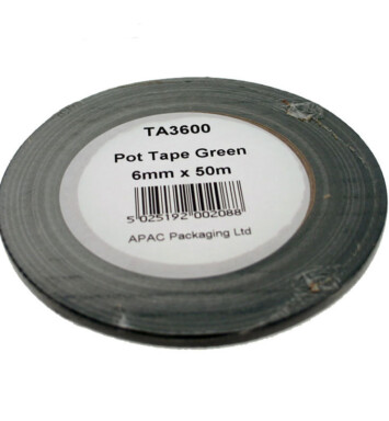 6mm Pot Tape Green