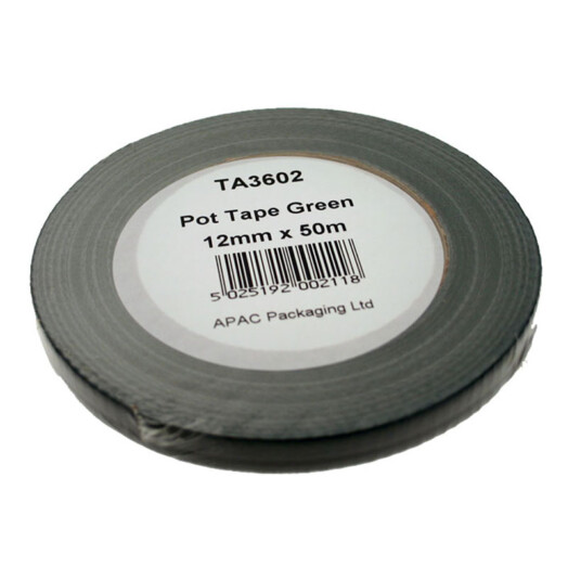 12mm Pot Tape Green