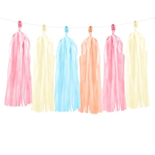 Tassel Garland - Warm Pastel Mix