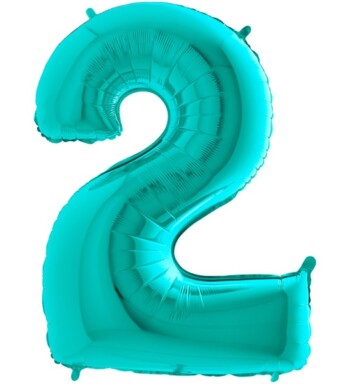 26" Tiffany Number 2 Foil Balloon