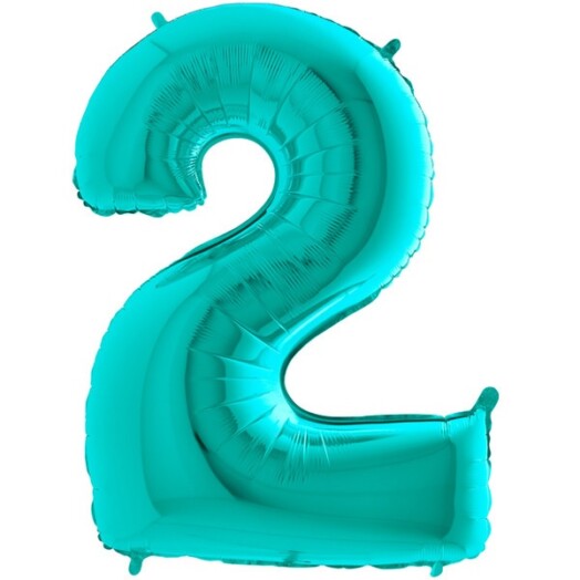 26" Tiffany Number 2 Foil Balloon