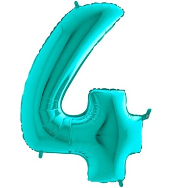 26" Tiffany Number 4 Foil Balloon