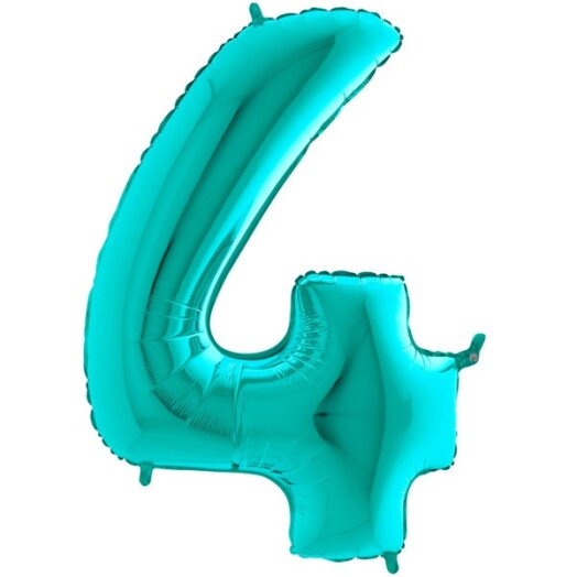 26" Tiffany Number 4 Foil Balloon