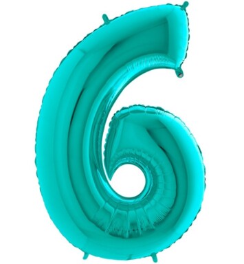 26" Tiffany Number 6 Foil Balloon