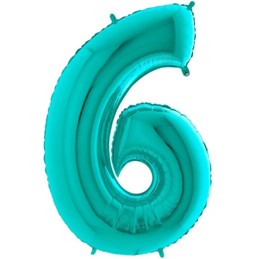 26" Tiffany Number 6 Foil Balloon