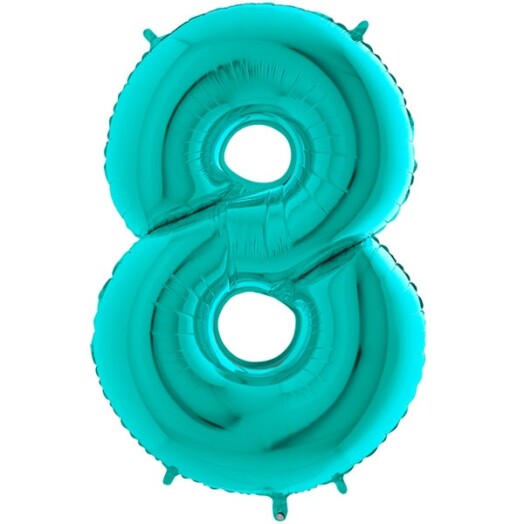 26" Tiffany Number 8 Foil Balloon
