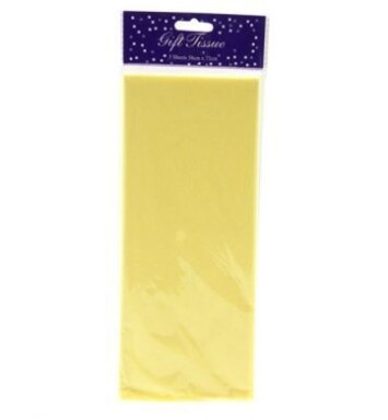 5 Sheets Tissue Paper - Yellow