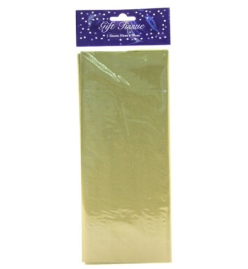3 Sheets Tissue Paper - Metallic Gold