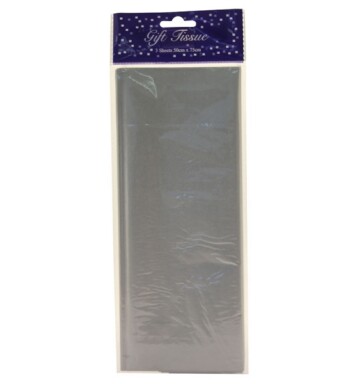 3 Sheets Tissue Paper - Metallic Silver