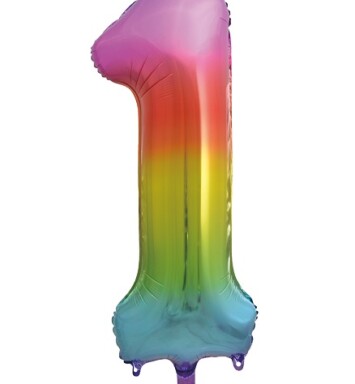34 Inch Trendies Number 1 Foil Balloon
