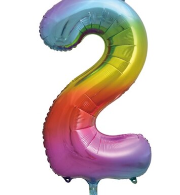 34 Inch Trendies Number 2 Foil Balloon