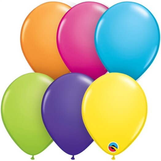 11 Inch Tropical Assortment Latex Balloons 25ct