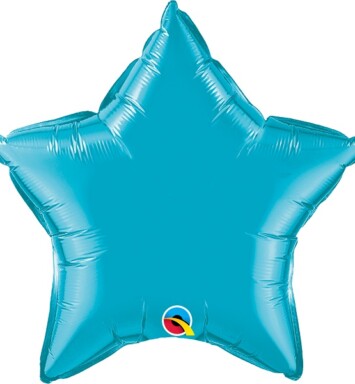 Unpackaged 20" Turquoise Star Foil Balloon