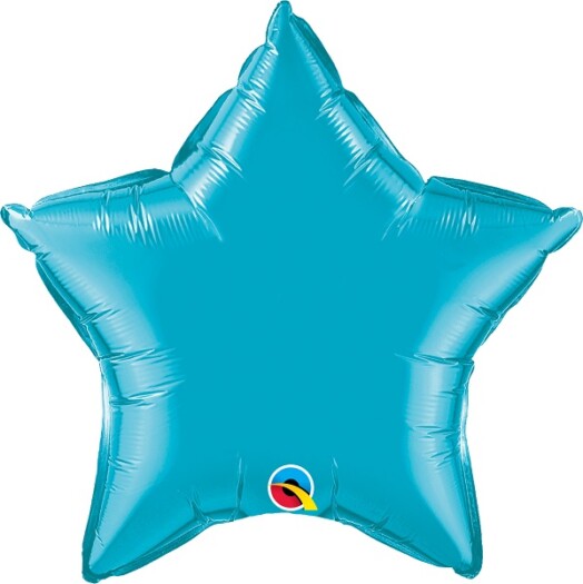 Unpackaged 20" Turquoise Star Foil Balloon