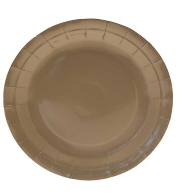 9 Inch Paper Plates - Gold