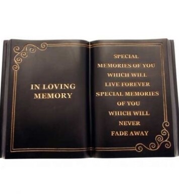 In Loving Memory Black Memorial Plaque